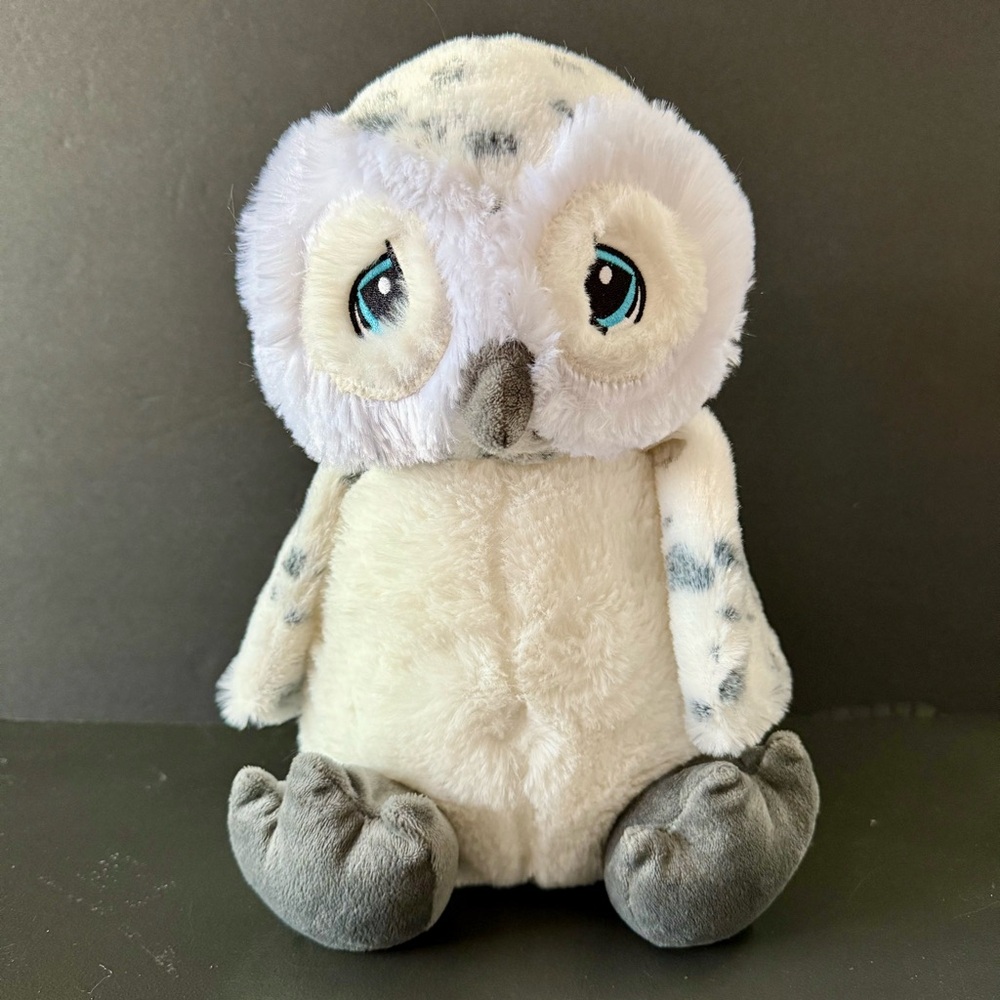 The Bear Factory 2001 Black & White Owl Plush Stuffed Animal  12” Has Pocket